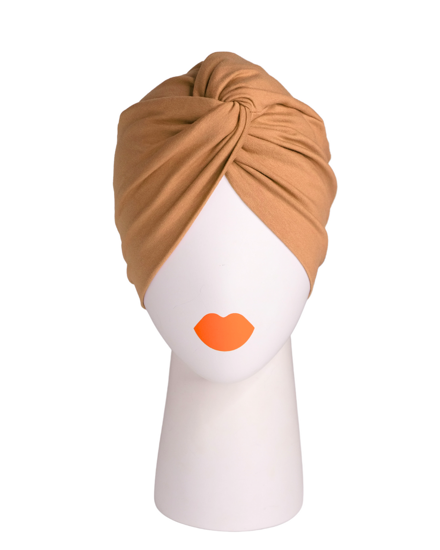 Turban cap KNOT, jersey olive